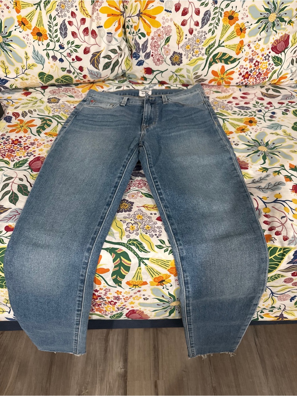 Hudson Jeans Light Blue Boyfriend Straight-Leg Jeans